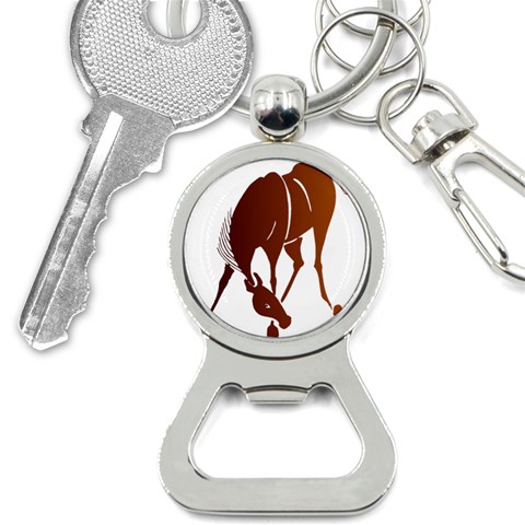 Bowing horse Bottle Opener Key Chain from ArtsNow.com Front