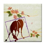 Bowing horse Face Towel