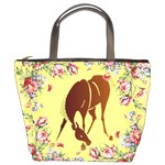 Bowing horse Bucket Bag