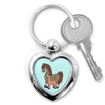 Mare n foal 2 Key Chain (Heart)