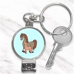 Mare n foal 2 Nail Clippers Key Chain