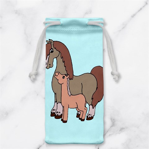 Mare n foal 2 Jewelry Bag from ArtsNow.com Front