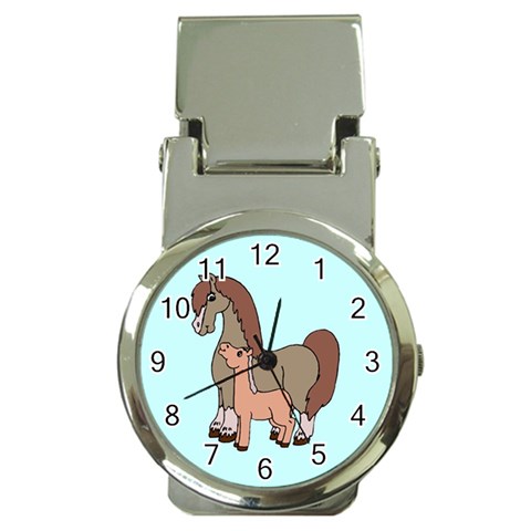 Mare n foal 2 Money Clip Watch from ArtsNow.com Front