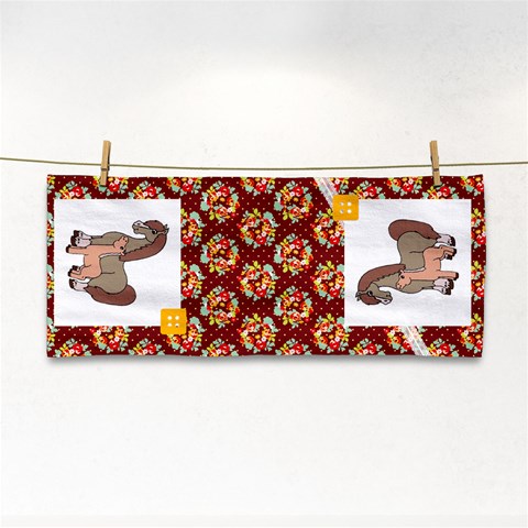 Mare n foal 2 Hand Towel from ArtsNow.com Front