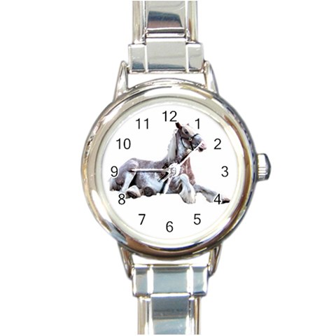 Goofy clyde Round Italian Charm Watch from ArtsNow.com Front
