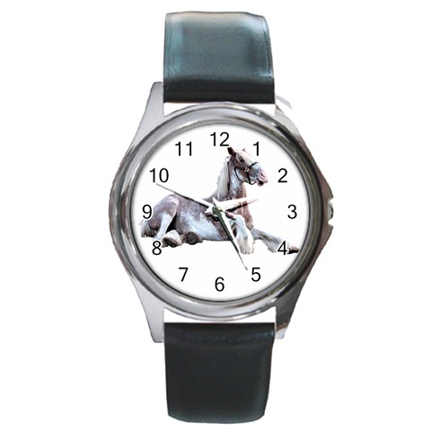 Goofy clyde Round Metal Watch from ArtsNow.com Front