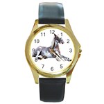 Goofy clyde Round Gold Metal Watch