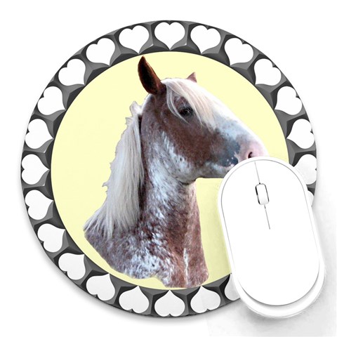 Clyde head Round Mousepad from ArtsNow.com Front