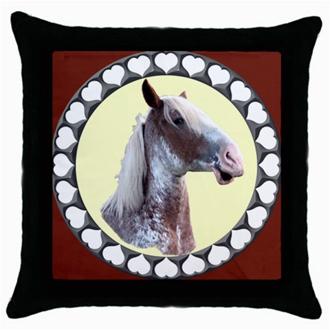 Clyde head Throw Pillow Case (Black) from ArtsNow.com Front