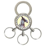 Clyde head 3-Ring Key Chain