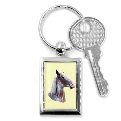 Clyde head Key Chain (Rectangle) from ArtsNow.com Front