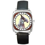 Clyde head Square Metal Watch