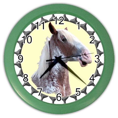 Clyde head Color Wall Clock from ArtsNow.com Front