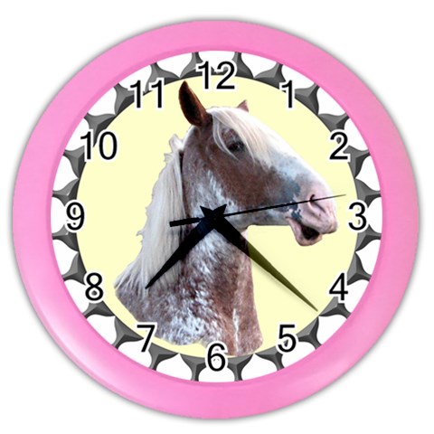 Clyde head Color Wall Clock from ArtsNow.com Front