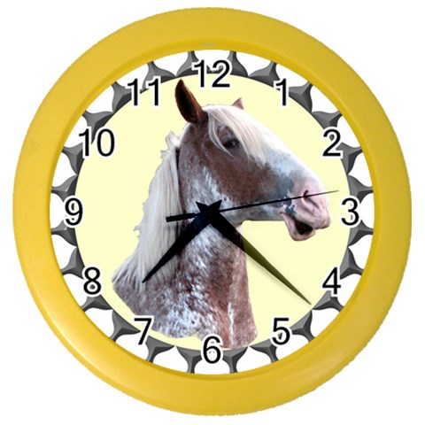 Clyde head Color Wall Clock from ArtsNow.com Front