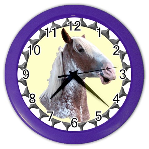 Clyde head Color Wall Clock from ArtsNow.com Front