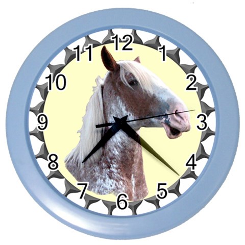 Clyde head Color Wall Clock from ArtsNow.com Front