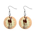 Foal 2 1  Button Earrings