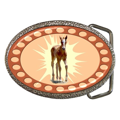 Foal 2 Belt Buckle from ArtsNow.com Front