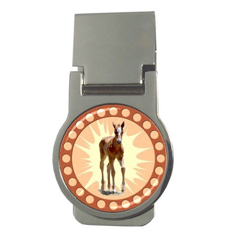 Foal 2 Money Clip (Round) from ArtsNow.com Front