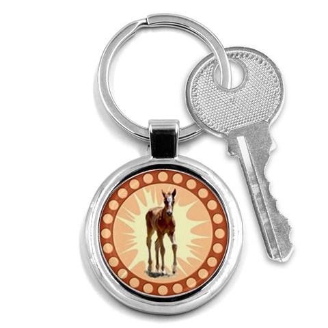 Foal 2 Key Chain (Round) from ArtsNow.com Front