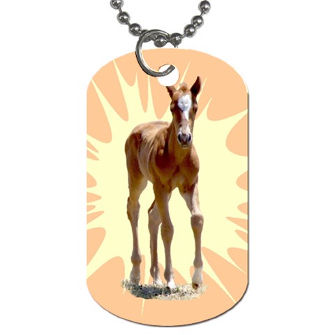 Foal 2 Dog Tag (One Side) from ArtsNow.com Front