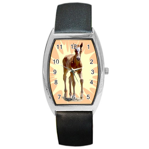 Foal 2 Barrel Style Metal Watch from ArtsNow.com Front