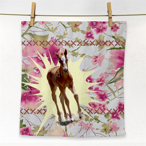 Foal 2 Face Towel from ArtsNow.com Front
