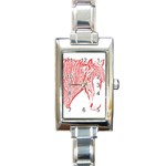 clyde head 2 - Rectangular Italian Charm Watch