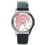 clyde head 2 - Round Metal Watch