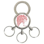 clyde head 2 - 3-Ring Key Chain