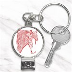 clyde head 2 - Nail Clippers Key Chain