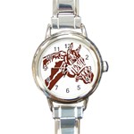 Thoroughbred Round Italian Charm Watch