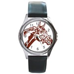 Thoroughbred Round Metal Watch