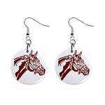 Thoroughbred 1  Button Earrings
