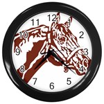 Thoroughbred Wall Clock (Black)