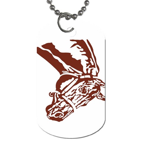 Thoroughbred Dog Tag (One Side) from ArtsNow.com Front