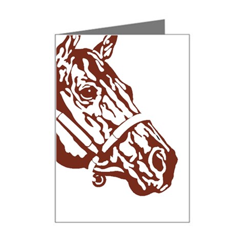 Thoroughbred Mini Greeting Card from ArtsNow.com Left