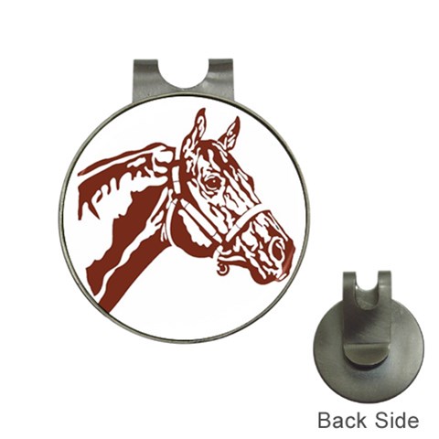 Thoroughbred Golf Ball Marker Hat Clip from ArtsNow.com Front