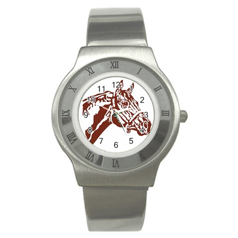 Thoroughbred Stainless Steel Watch from ArtsNow.com Front