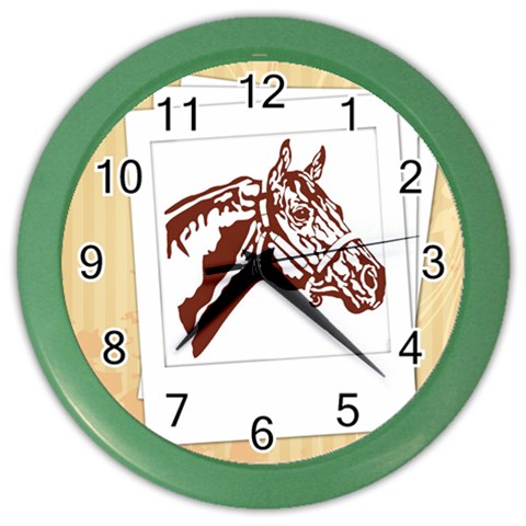 Thoroughbred Color Wall Clock from ArtsNow.com Front