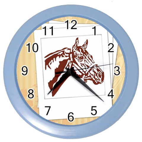 Thoroughbred Color Wall Clock from ArtsNow.com Front