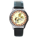 Shire horse Round Metal Watch