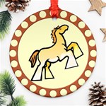 Shire horse Ornament (Round)