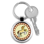 Shire horse Key Chain (Round)