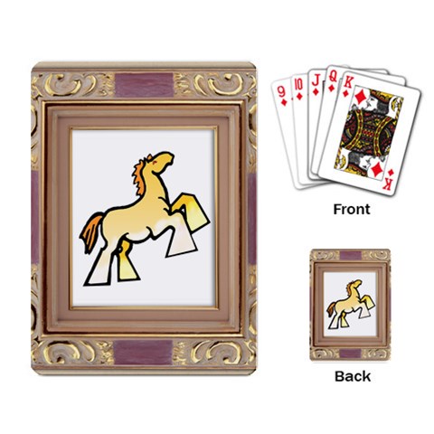 Shire horse Playing Cards Single Design from ArtsNow.com Back
