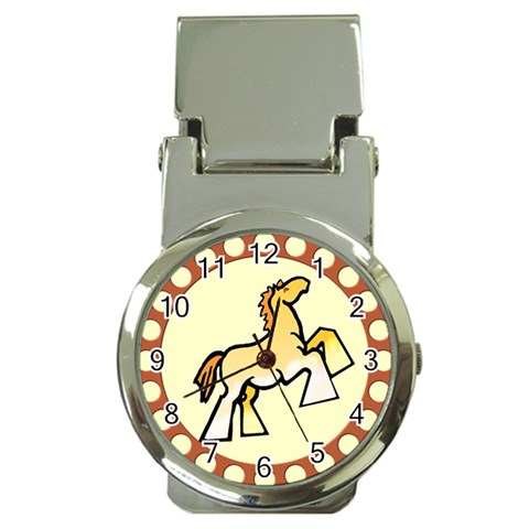 Shire horse Money Clip Watch from ArtsNow.com Front