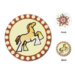 Shire horse Playing Cards (Round)