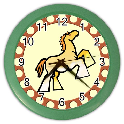 Shire horse Color Wall Clock from ArtsNow.com Front