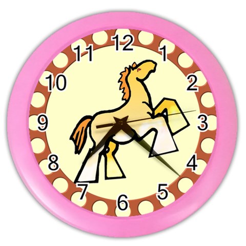 Shire horse Color Wall Clock from ArtsNow.com Front